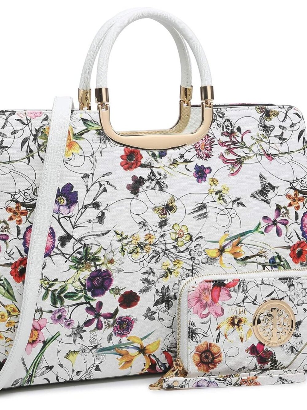 Womens Handbag Top Handle Shoulder Bag Tote Satchel Purse Work Bag with Matching